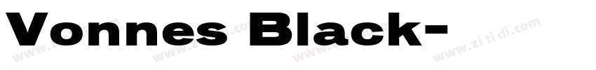 Vonnes Black字体转换